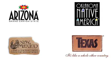 Southwest States Tourism Logos
